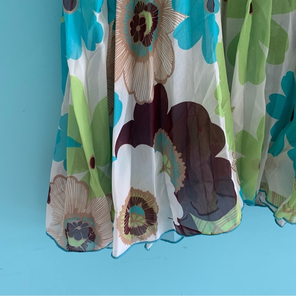 John Zack ASOS Floral Chiffon Camisole Babydoll Top 12 - Picture 4 of 9